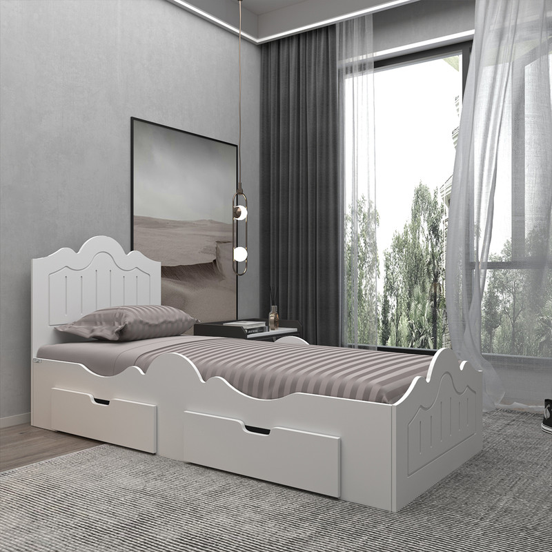 تخت خواب یک نفره اعیان مدل FH718 سایز 90x200 سانتی متر کن مدل 401165