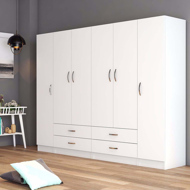 کمد لباس فلفور کابینت مدل MDF-TD24045180 کن مدل 403552