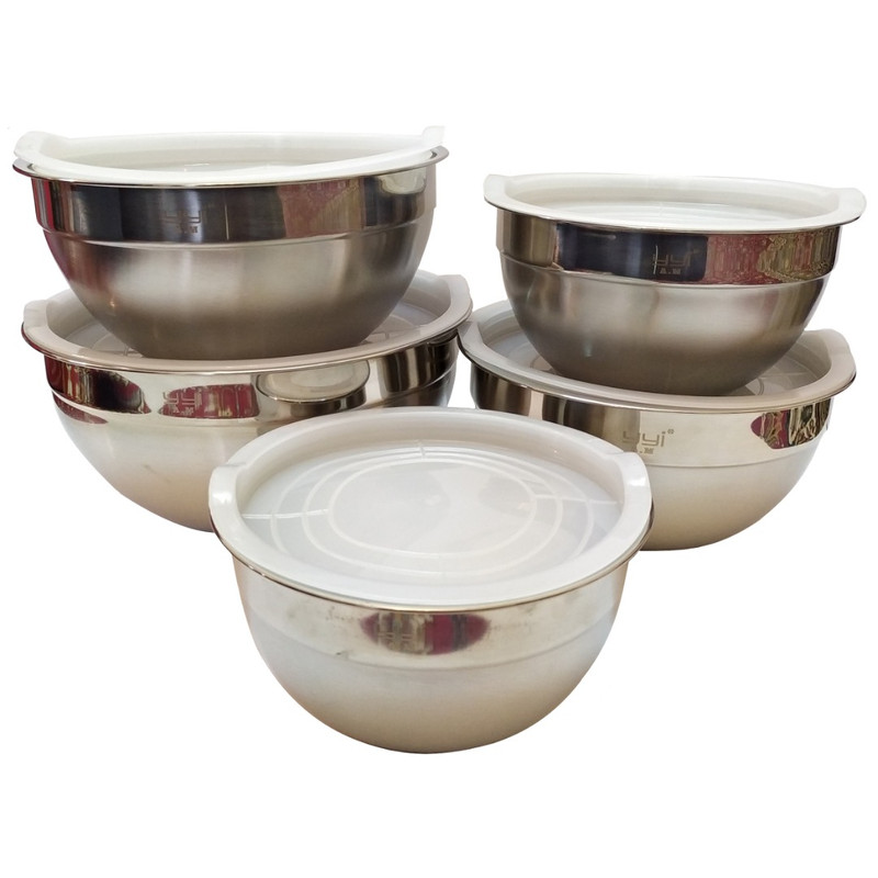 لگن آشپزخانه وای وای آی کد 2051 مجموعه 5 عددی کن مدل 409762