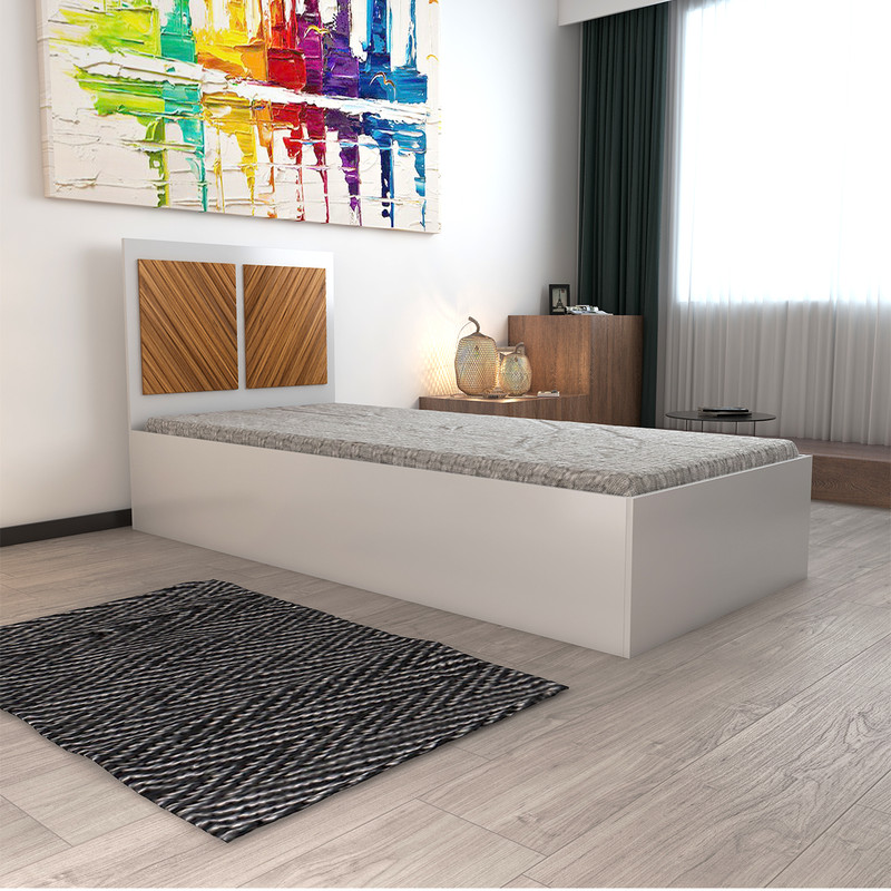 تخت خواب یکنفره اعیان مدل FH422 سایز 90x200 سانتی متر کن مدل 401266