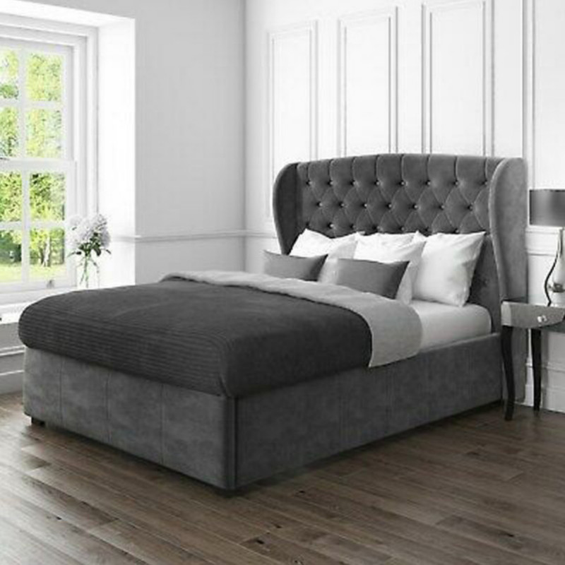 تخت خواب دو نفره مدل ناتالی سایز 160×200 سانتی متر کن مدل 401030