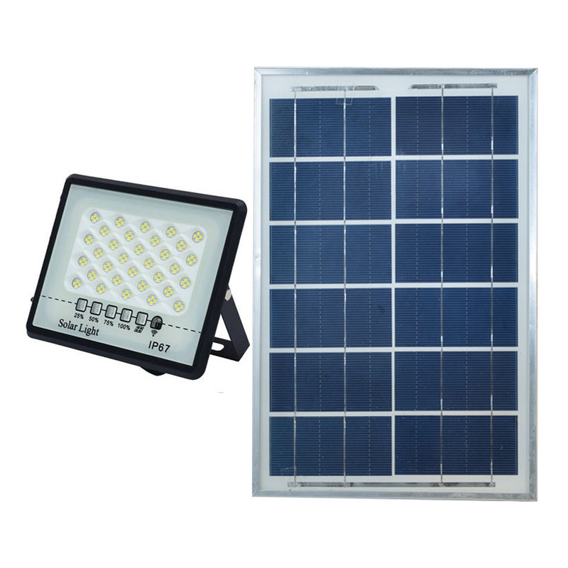 پروژکتور خورشیدی 100 وات مدل 100W-MTX-2 به همراه پنل خورشیدی کن مدل 406305