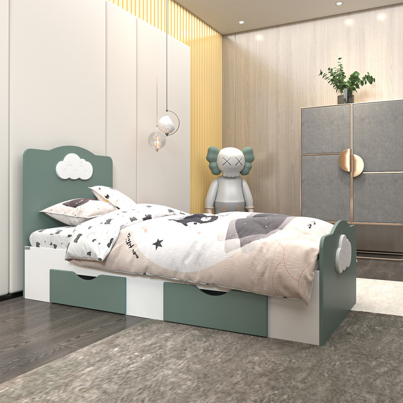 تخت خواب یک نفره اعیان مدل FH760 سایز 80x180 سانتی متر کن مدل 401166