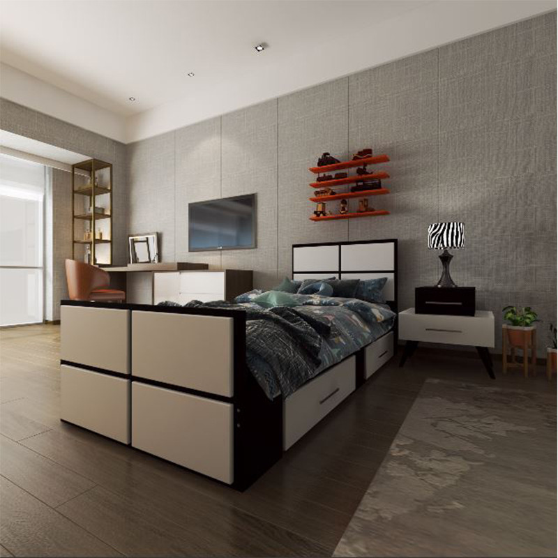 تخت خواب یکنفره اعیان مدل FH336 سایز 90x200 سانتی متر کن مدل 401258