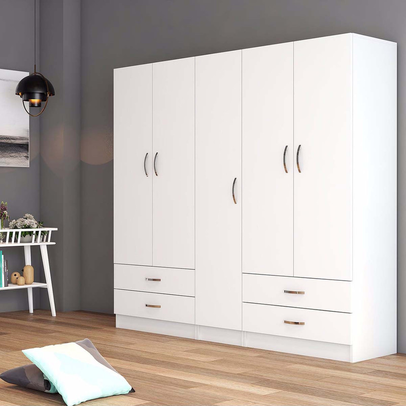 کمد لباس فلفور کابینت مدل MDF-TD20045180 کن مدل 403551