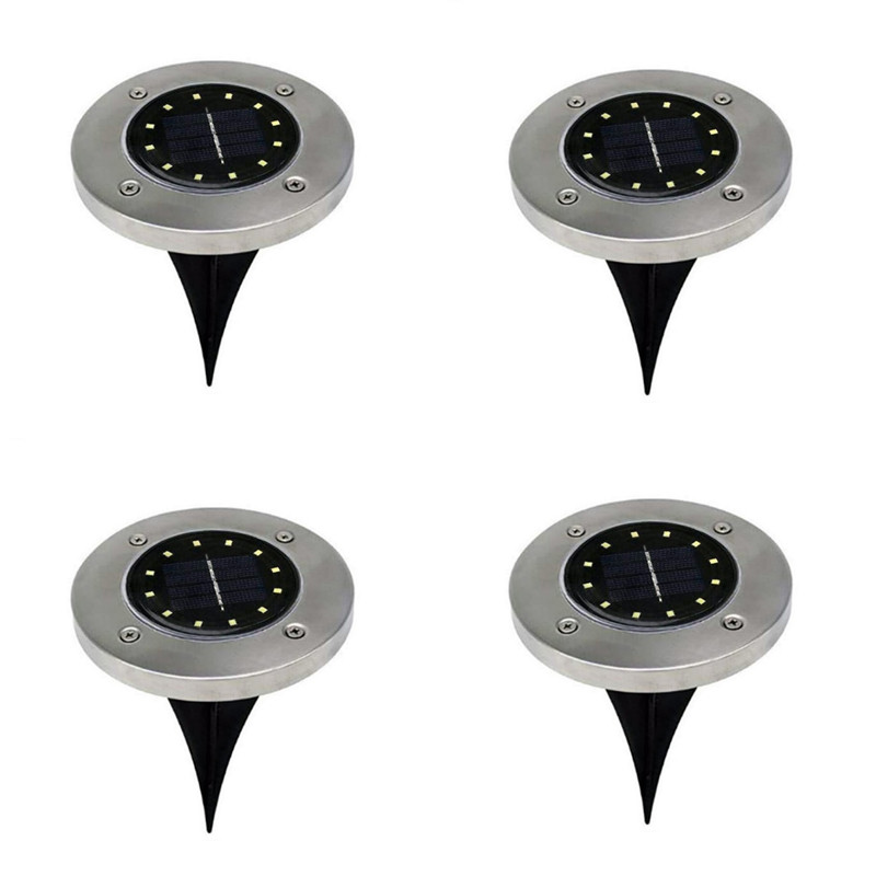 چراغ دفنی سولونیکس مدل دیسکی کد LED 12 مجموعه 4 عددی کن مدل 406398