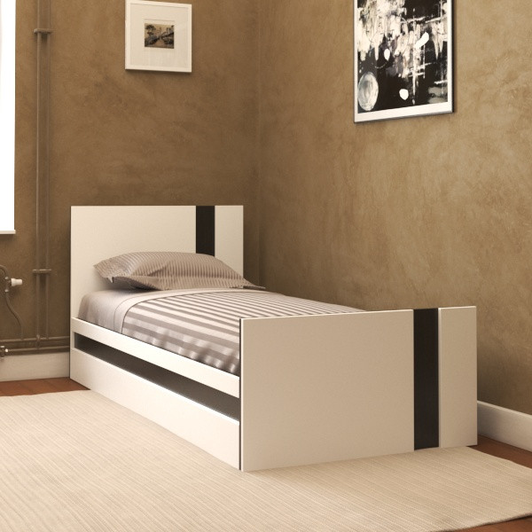 تخت خواب یکنفره اعیان مدل FH318 سایز 90x200 سانتی متر کن مدل 401257