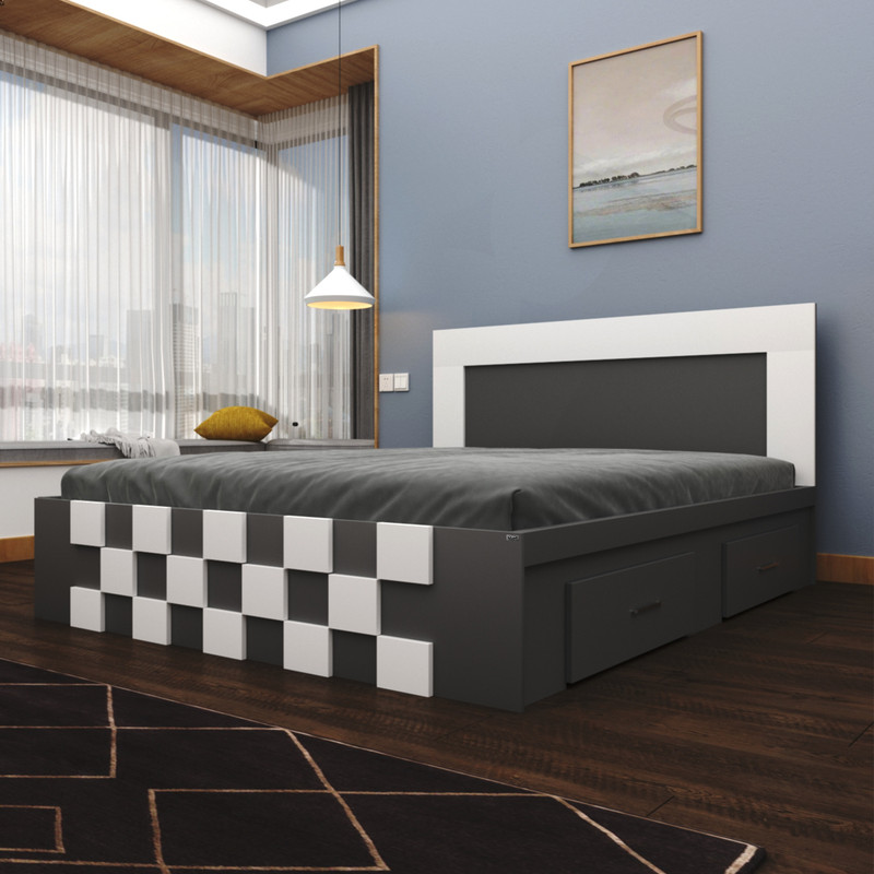 تخت خواب دونفره اعیان مدل FH615 سایز 160x200 سانتی متر کن مدل 401054