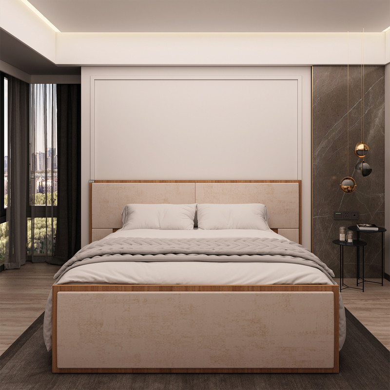 تخت خواب دونفره اعیان مدل FH780 سایز 160x200 سانتی متر کن مدل 401057