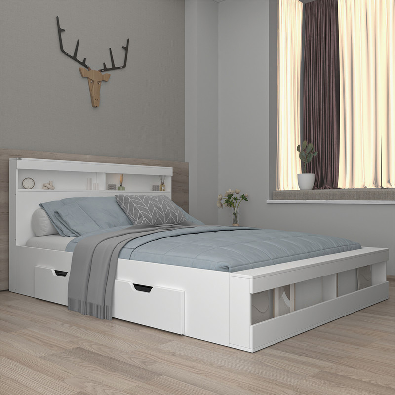 تخت خواب دونفره اعیان مدل FH703 سایز 160x200 سانتی متر کن مدل 401056
