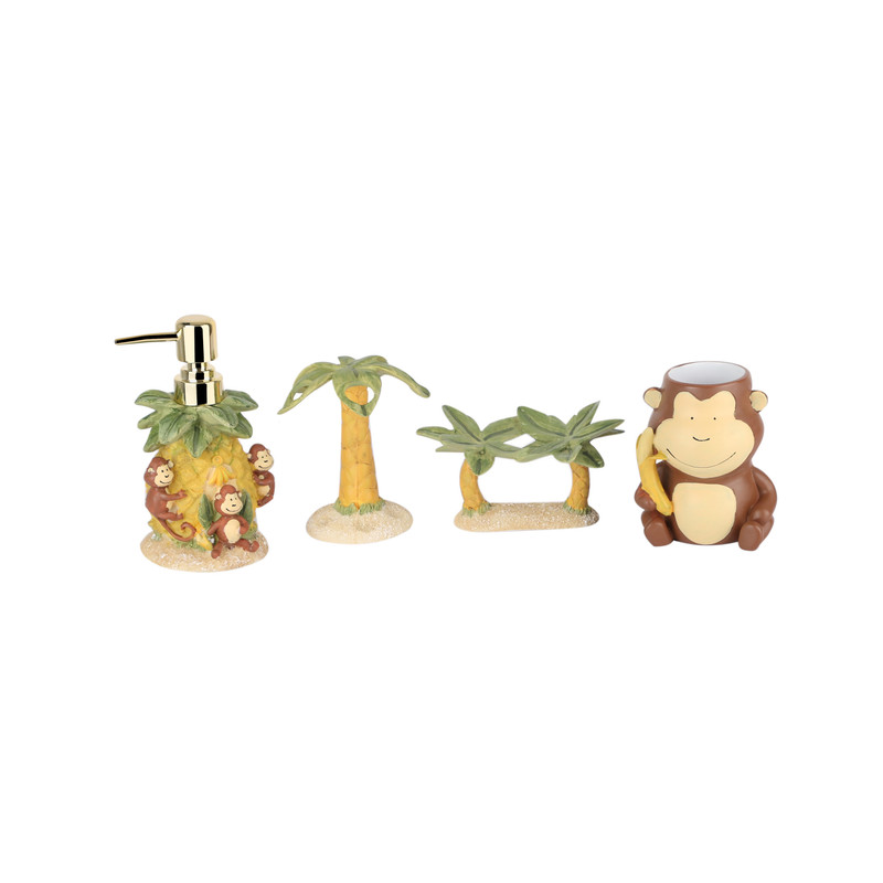 ست سرویس بهداشتی 4 پارچه پیسو مدل Monkey کن مدل 407430