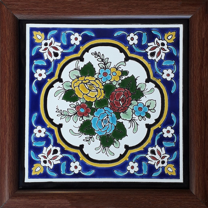 تابلو کاشی کاری طرح گل کد 0205 کن مدل 406593