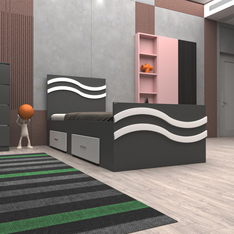 تخت خواب یکنفره سایز 90x200 سانتی متر کن مدل 401276