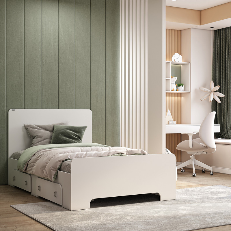 تخت خواب یک نفره اعیان مدل FH793 سایز 120x200 سانتی متر کن مدل 401172