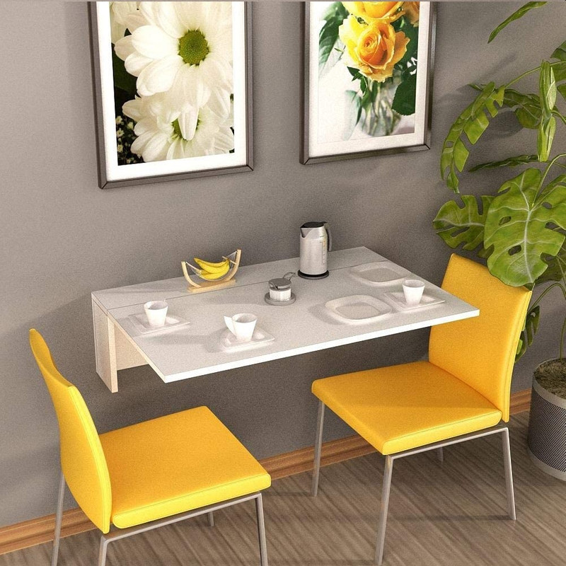 میز ناهارخوری دیواری تاشو کن مدل 400716