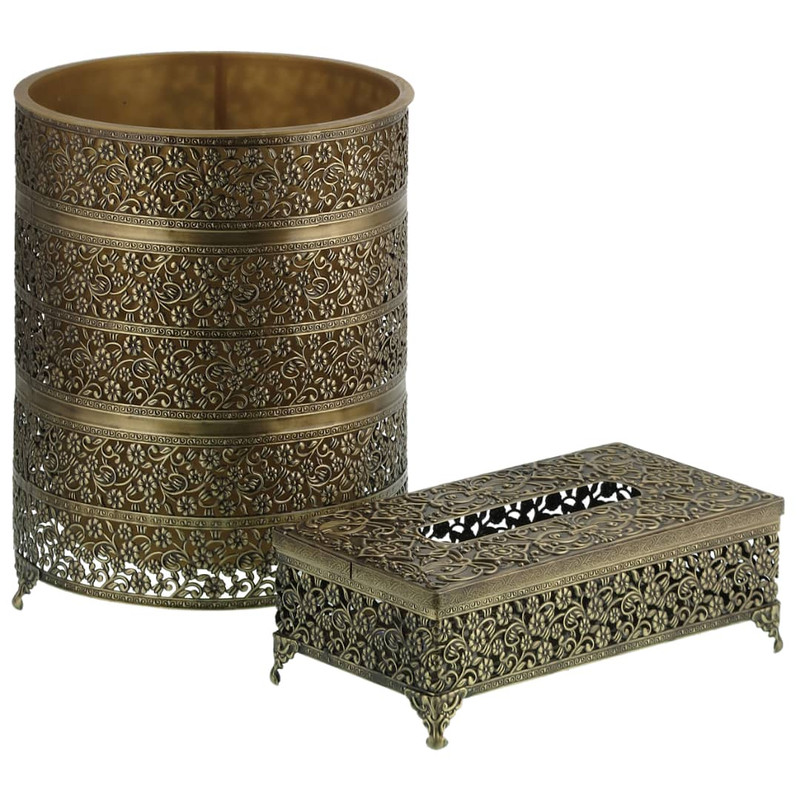 ست سطل و جای دستمال کاغذی کد 3575 کن مدل 406647
