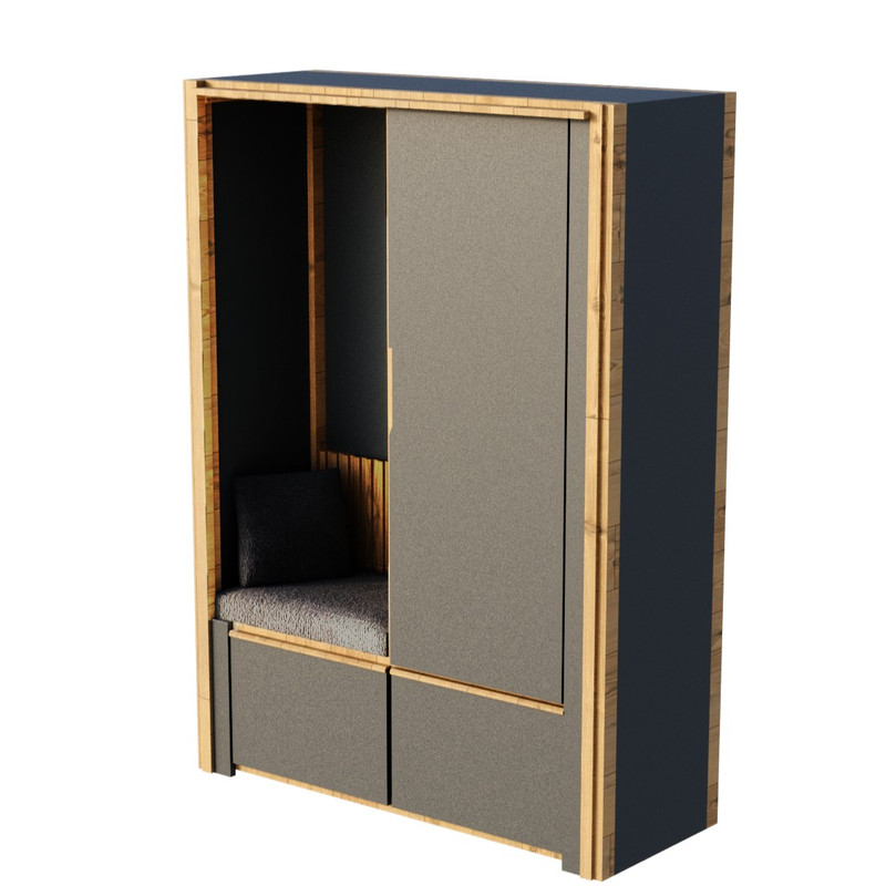 جاکفشی مدل Wooden S1 کن مدل 401405