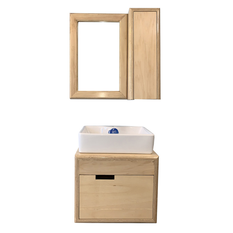 ست کابینت و روشویی مدل H111 به همراه آینه و باکس کن مدل 408876