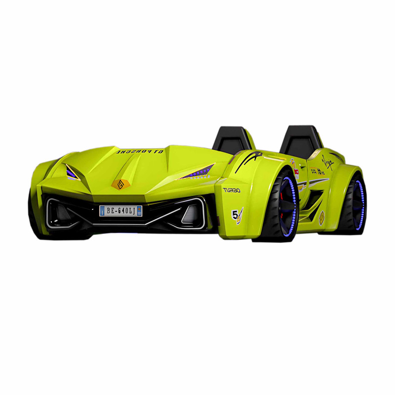 تخت خواب یک نفره مدل ماشین جی تی کاپوت باز شو کد 2002 سایز 240x137 سانتی متر کن مدل 401250
