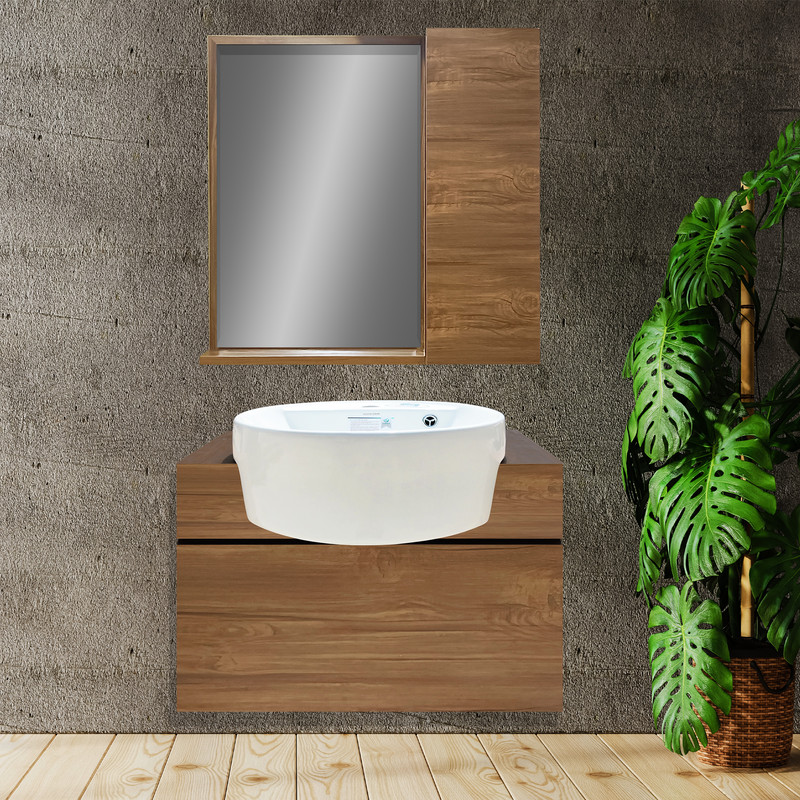 ست کابینت و روشویی مدل Z57 به همراه آینه و باکس کن مدل 408892
