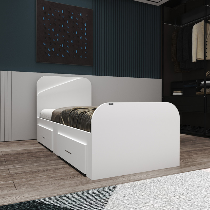 تخت خواب یکنفره اعیان مدل FH548 سایز 120x200 سانتی متر کن مدل 401272