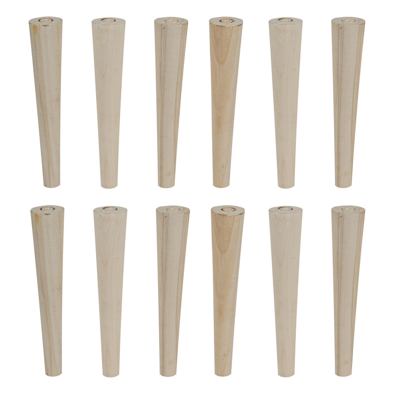 پایه میز مدل چوبی مخروطی کد 40 مجموعه 12 عددی کن مدل 407974