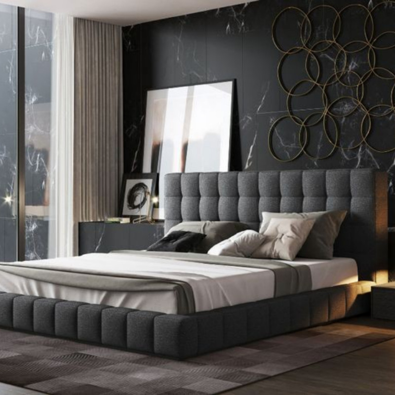 تخت خواب دونفره مدل لنوکس سایز 160×200 سانتی متر کن مدل 401098