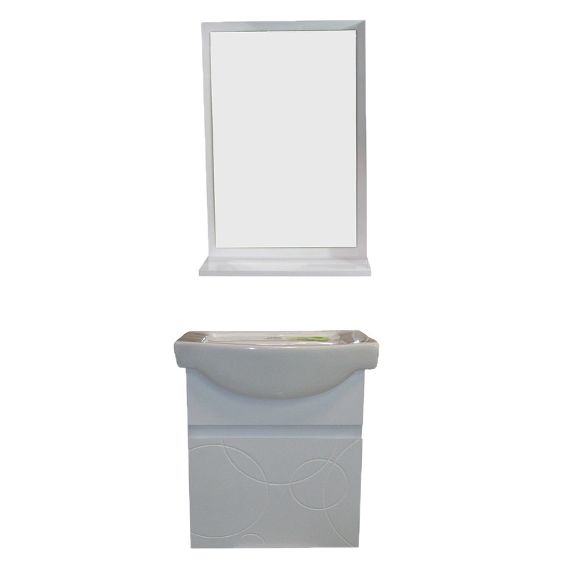 ست کابینت و روشویی مدل ALWD42-Mi به همراه آینه کن مدل 408866