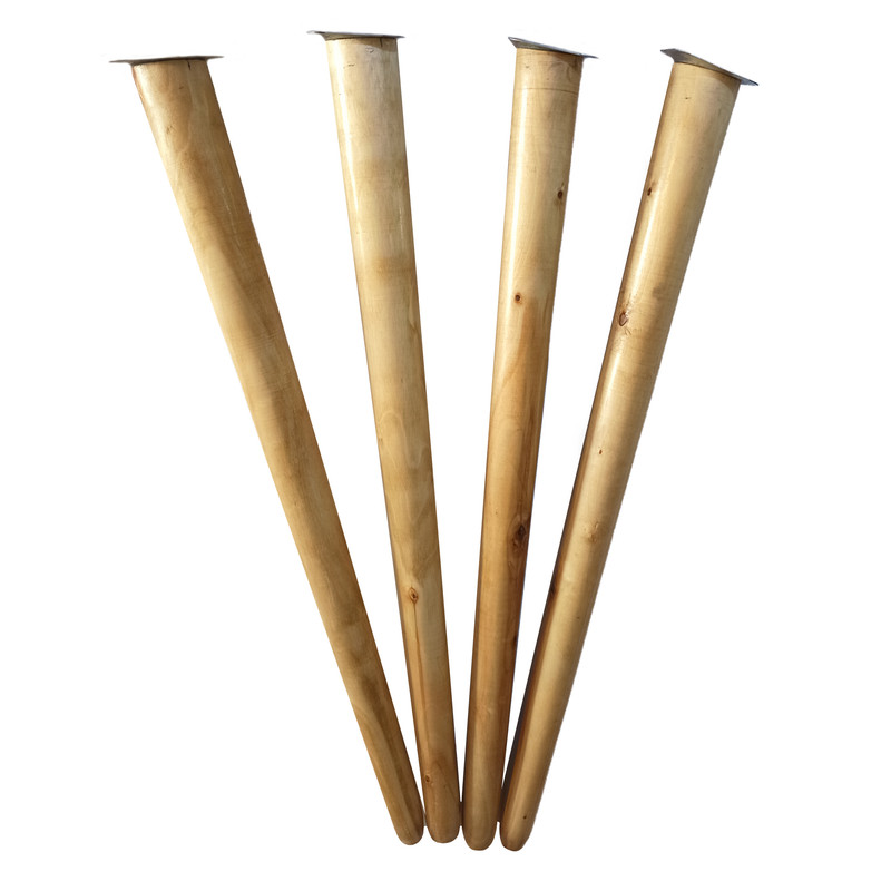 پایه میز مدل چوبی مخروطی کد 70-D1 بسته 4 عددی کن مدل 407981